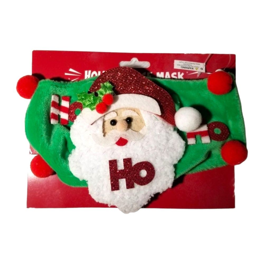 Santa HO HO HO Face Mask